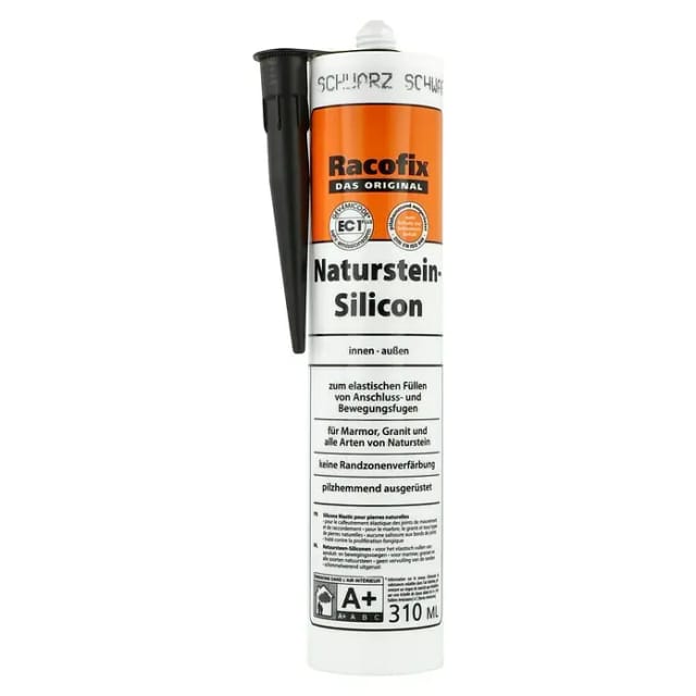 Racofix Naturstein Silikon schwarz 310 ml