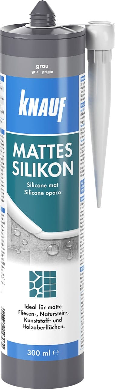 Knauf Mattes Silikon grau 300 ml