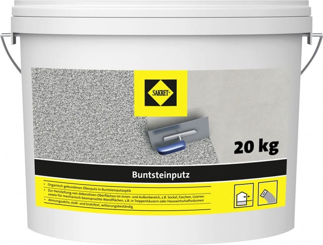 SAKRET Buntsteinputz grau 20 kg