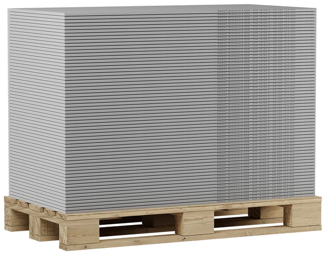 Knauf Gipskartonplatte Miniboard GKB 120 x 60 cm 12,5 mm 60 St. Palettenabnahme