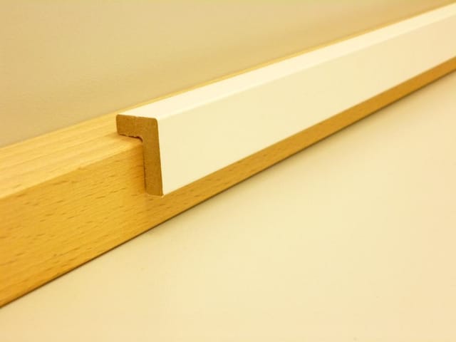B.S. Bauprogramm Bilder-Falzleiste 250 cm 24 x 16 mm weiß