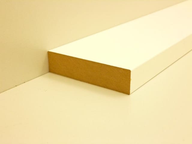 B.S. Bauprogramm Rechteckleiste 200 cm 20 x 80 mm weiß