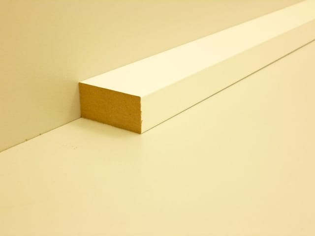 B.S. Bauprogramm Rechteckleiste 200 cm 20 x 40 mm weiß