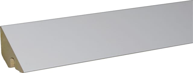 B.S. Bauprogramm Deckanabschlußleiste 260 cm 36 x 36 mm Eiche brilliantweiß