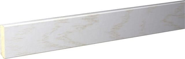 B.S. Bauprogramm Decksockelleiste 260 cm 35 x 8 mm Esche weiß