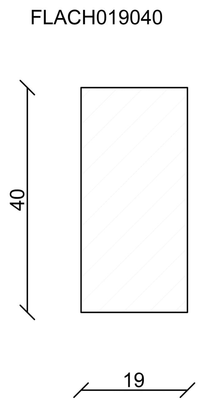 FN Neuhofer Flachleiste 240 cm 40 x 19 mm Fichte/Kiefer