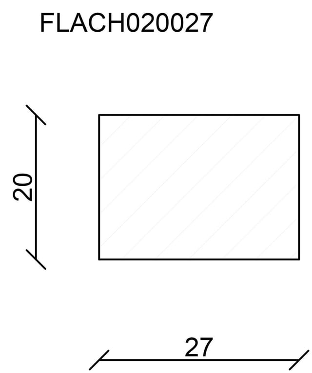 FN Neuhofer Flachleiste 210 cm 27 x 20 mm Buche