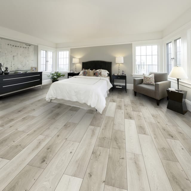 Classen Laminat Megaloc Aquaprotect 128,5 x 19,2 cm 8 mm Eiche grau mix