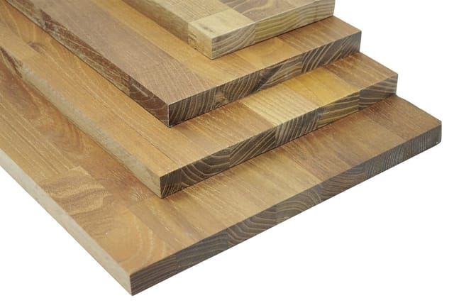 Massivholzplatte Leimholz Akazie 200 x 60 cm 18 mm geölt