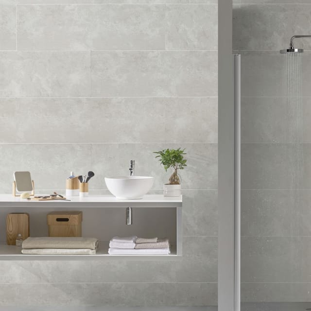 Grosfillex Kunststoffpaneele Element Compact 120 x 37,5 cm 8 mm Beton taupe