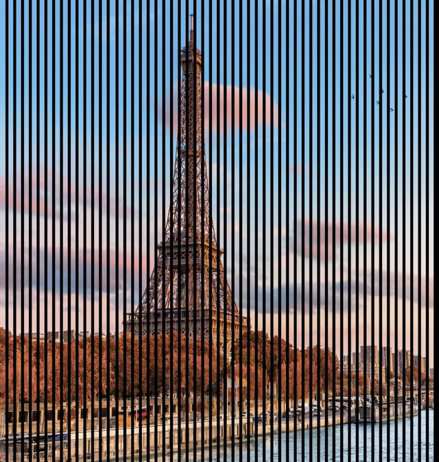 Neuhofer Akustikpaneele Eifelturm 240 x 225,3 x 1,9 cm