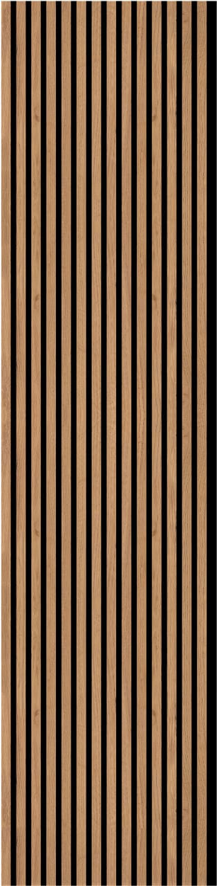 Neuhofer Akustikpaneele Holz foliert braun 267 x 1,9 x 57 cm