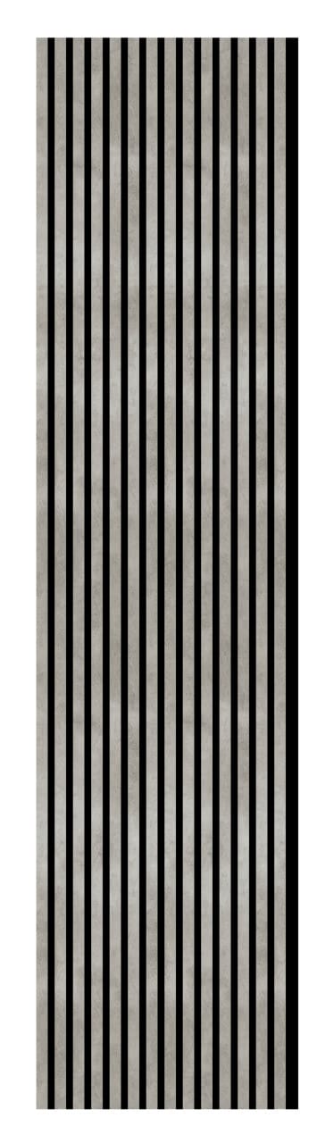 Neuhofer Akustikpaneele Holz foliert betongrau 267 x 1,9 x 57 cm