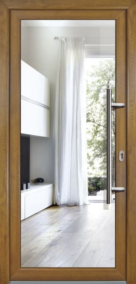 Meeth Haustür Signum PVC Exclusiv PVC Modell 60 88 x 200 cm, DIN rechts, Golden Oak