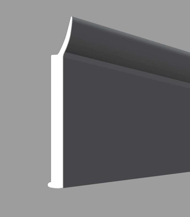 Flachprofil mit Dichtlippe 140 x 3 x 0,3 cm titan