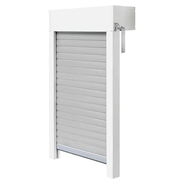 Schellenberg Aufsatzrollladen-Set für Fenster, 100 x120 cm, weiß/grau