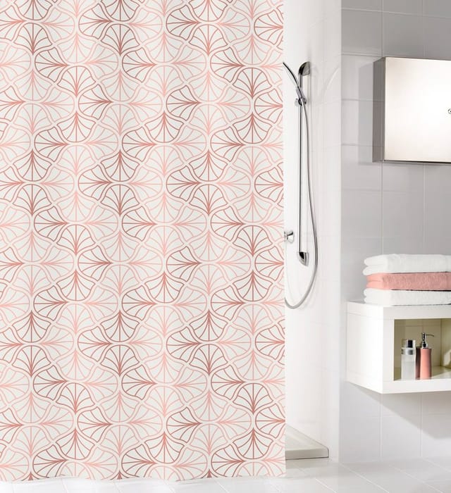Kleine Wolke Duschvorhang Bloom pearl, 180 x 200 cm