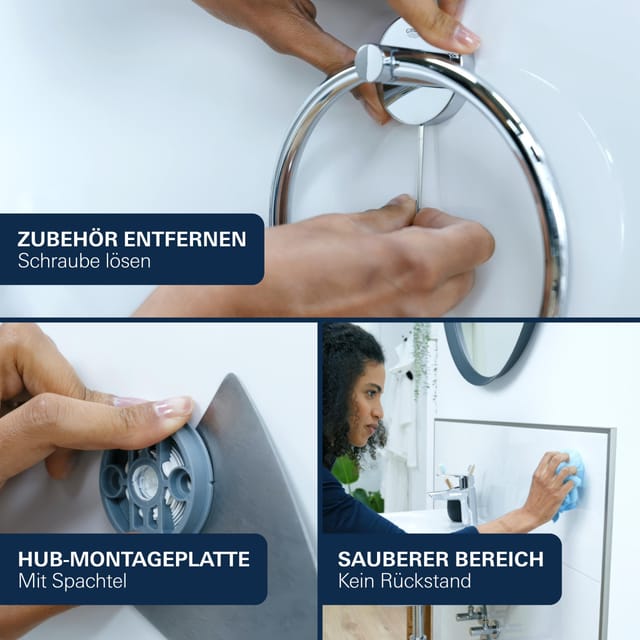 Grohe Start Badetuchhalter supersteel klebbar