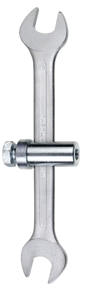 Sanitär-Gabelschlüssel 17 und 19 mm Aufnahme / verstellbar