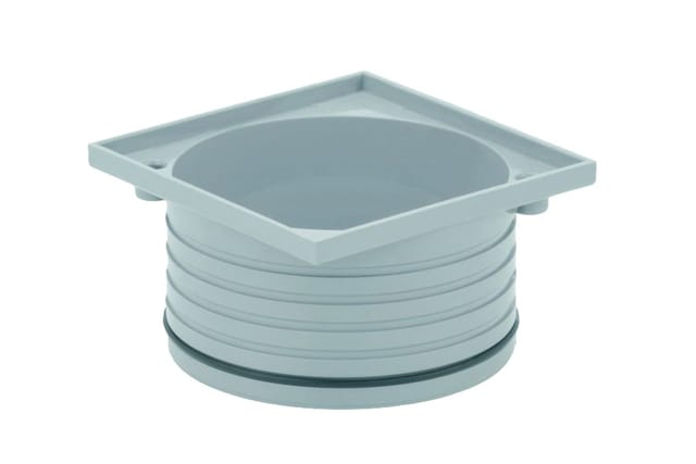ACO Aufsatzstück 110 x 110 mm, grau, für Balkon/Terrassenablauf