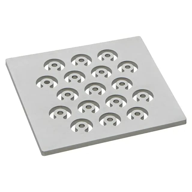 ACO Designrost Raindrops 100 x 100 mm, Edelstahl, für Balkon/Terrassenablauf