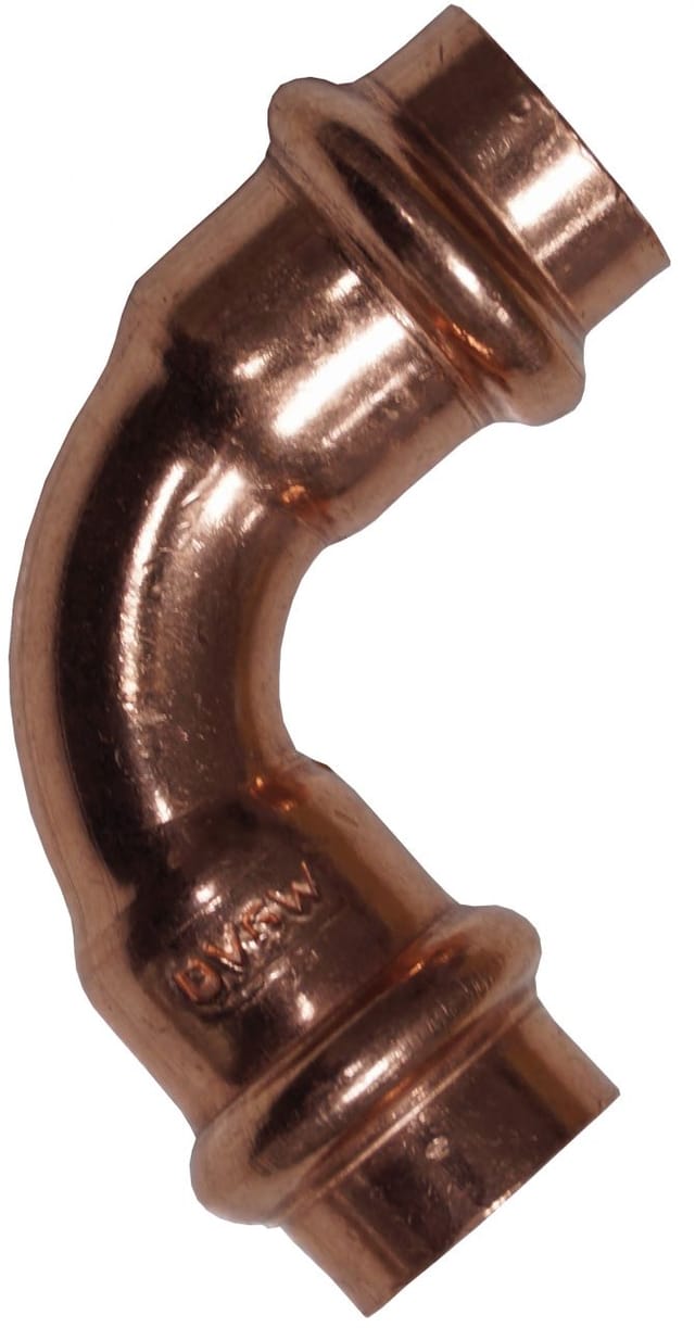 Cornat Press-Bogen 90° Kupfer, ø 22 mm, 10 Stück
