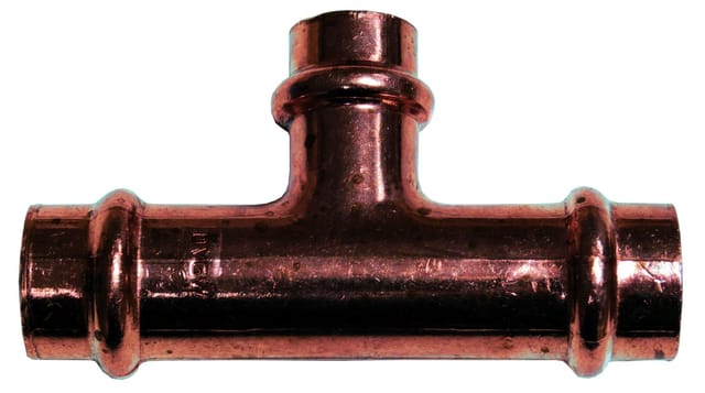 Cornat Press-T-Stück Kupfer, ø 18 mm - ø 15 mm