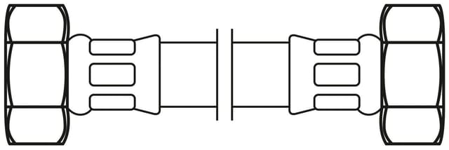 Techline NT Panzerschlauch IG 3/4 x IG 3/4, DN20, 100 cm