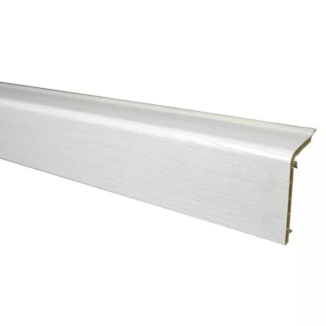 Sockelleiste mit Dichtlippe 2 m Esche-Weiß