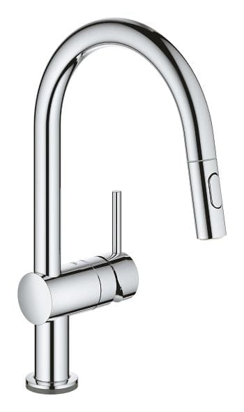Grohe Spültischarmatur Flair Touch verchromt, mit Handbrause