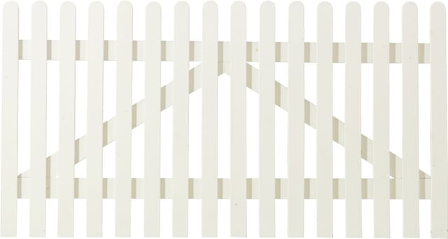 Plus Vorgartentor Retro 150 x 80 cm weiß