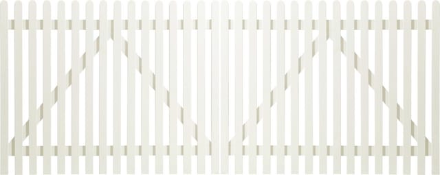 Plus Vorgartentor Retro 300 x 120 cm weiß