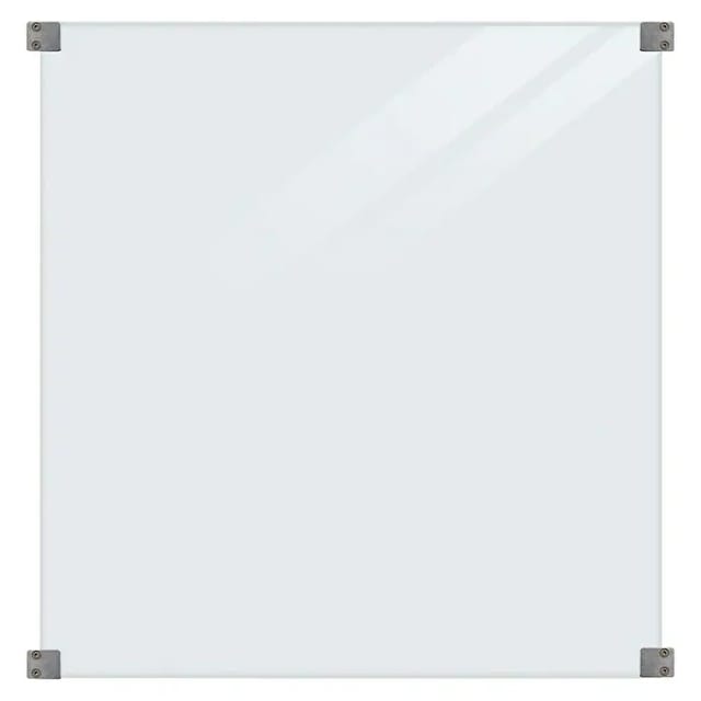 Plus Glaszaun 90 x 91 cm klares Glas gehärtetes 6 mm Glas