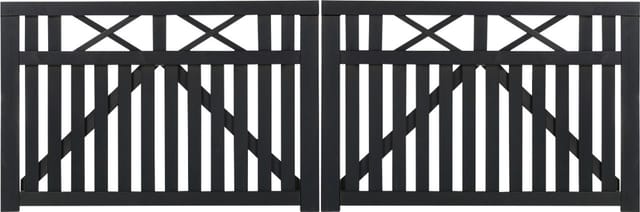 Plus Doppelzauntor Vinesse 300 x 98 cm schwarz