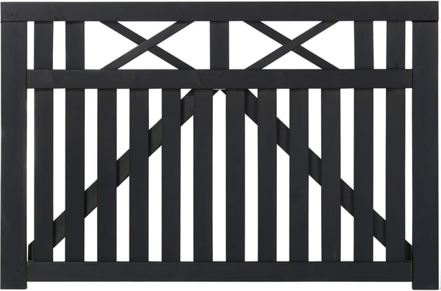 Plus Zauntor Vinesse 150 x 98 cm schwarz