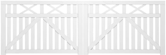 Plus Doppelzauntor Vinesse 300 x 98 cm weiß