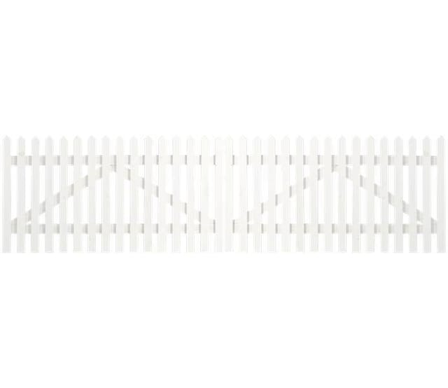 Plus Doppeltor Skagen 300 x 80 cm weiß
