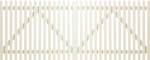 Plus Doppeltor Skagen 300 x 120 cm weiß