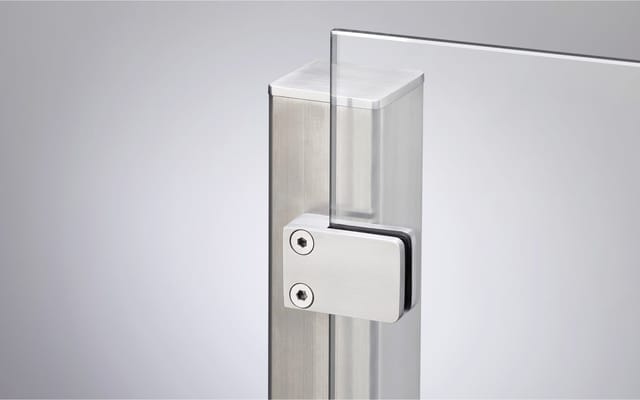 Ambiente Anfangspfosten-Set zum ANSCHRAUBEN 187 cm 6 x 6 cm Edelstahl V2A