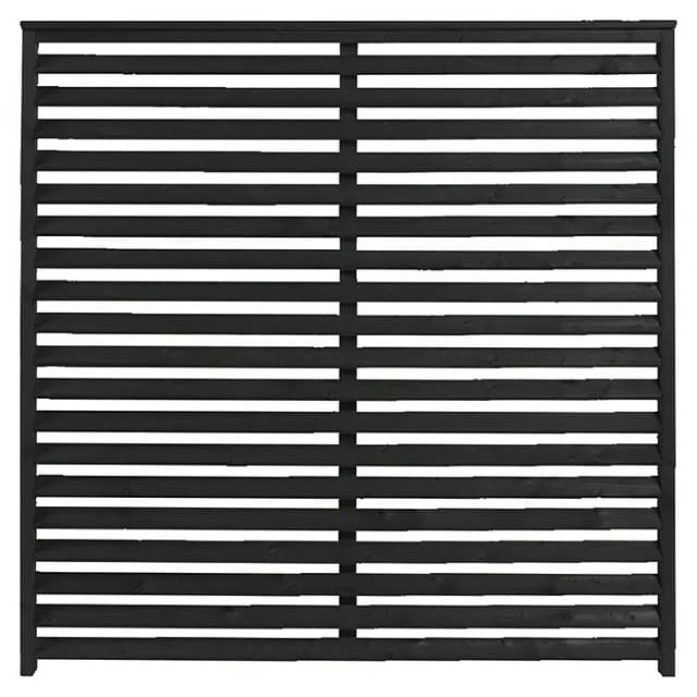 Plus Zaun Koyto 160 x 160 cm RAL 9005 Schwarz