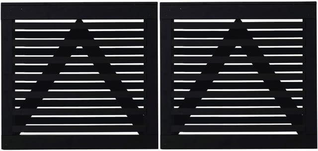 Plus Doppeltor Osaka 200 x 93 cm RAL 9005 Schwarz