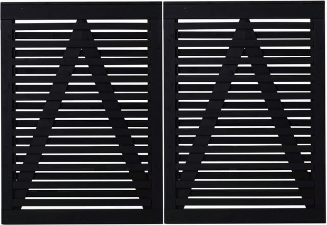 Plus Doppeltor Osaka 200 x 136 cm RAL 9005 Schwarz