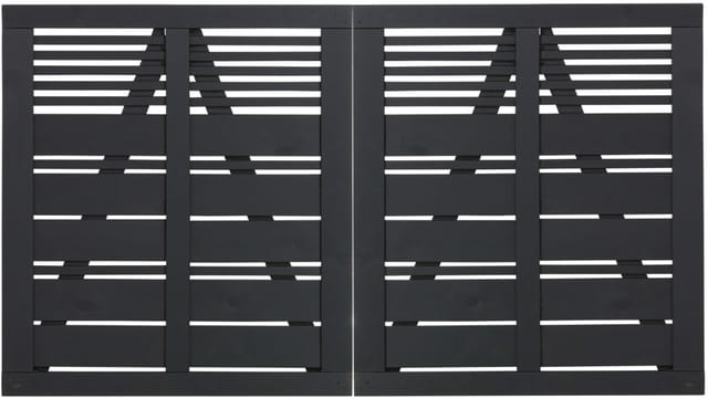 Plus Doppeltor Silence 200 x 110 cm RAL 9005 Schwarz