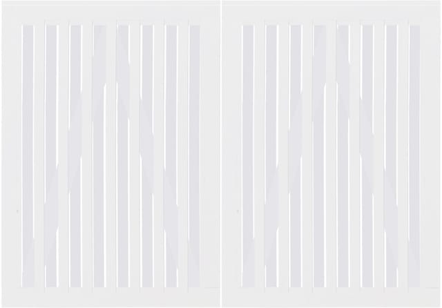 Plus Doppeltor Nagano 200 x 140 cm RAL 9010 Weiß