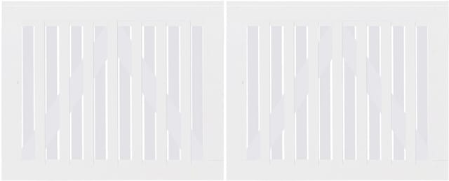 Plus Doppeltor Nagano 200 x 80 cm RAL 9010 Weiß