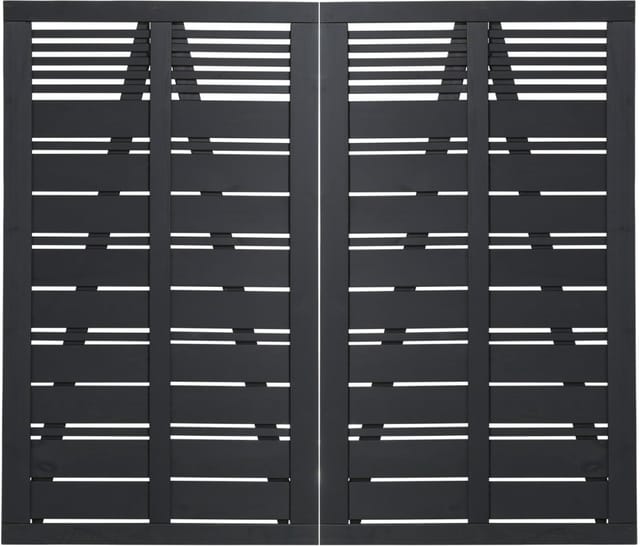 Plus Doppeltor Silence 200 x 170 cm RAL 9005 Schwarz