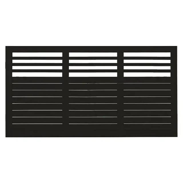 Plus Zaun Decora 180 x 95 cm RAL 9005 Schwarz