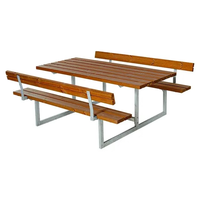 Plus Kombimöbel Basic 2 Rückenlehnen 177x184x75/45 cm Teakfarben