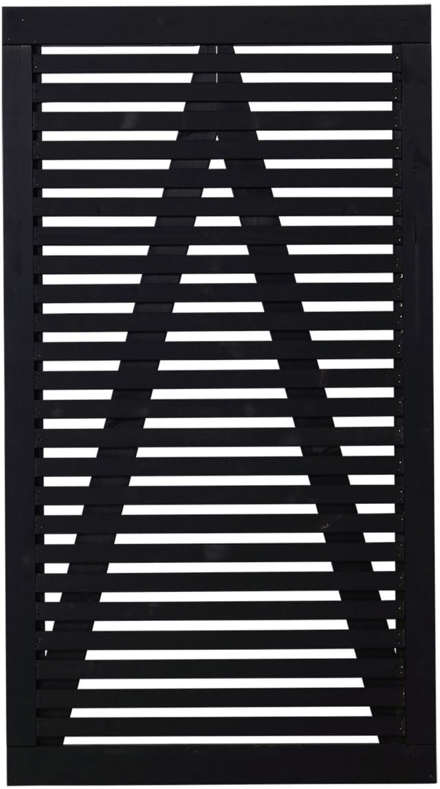 Tokyo Einzeltor - schwarz - 100 x 180cm - schwarz