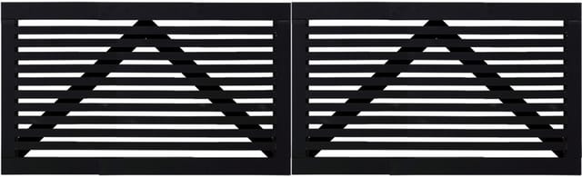 Tokyo Doppeltor - 300 x 90 cm - schwarz